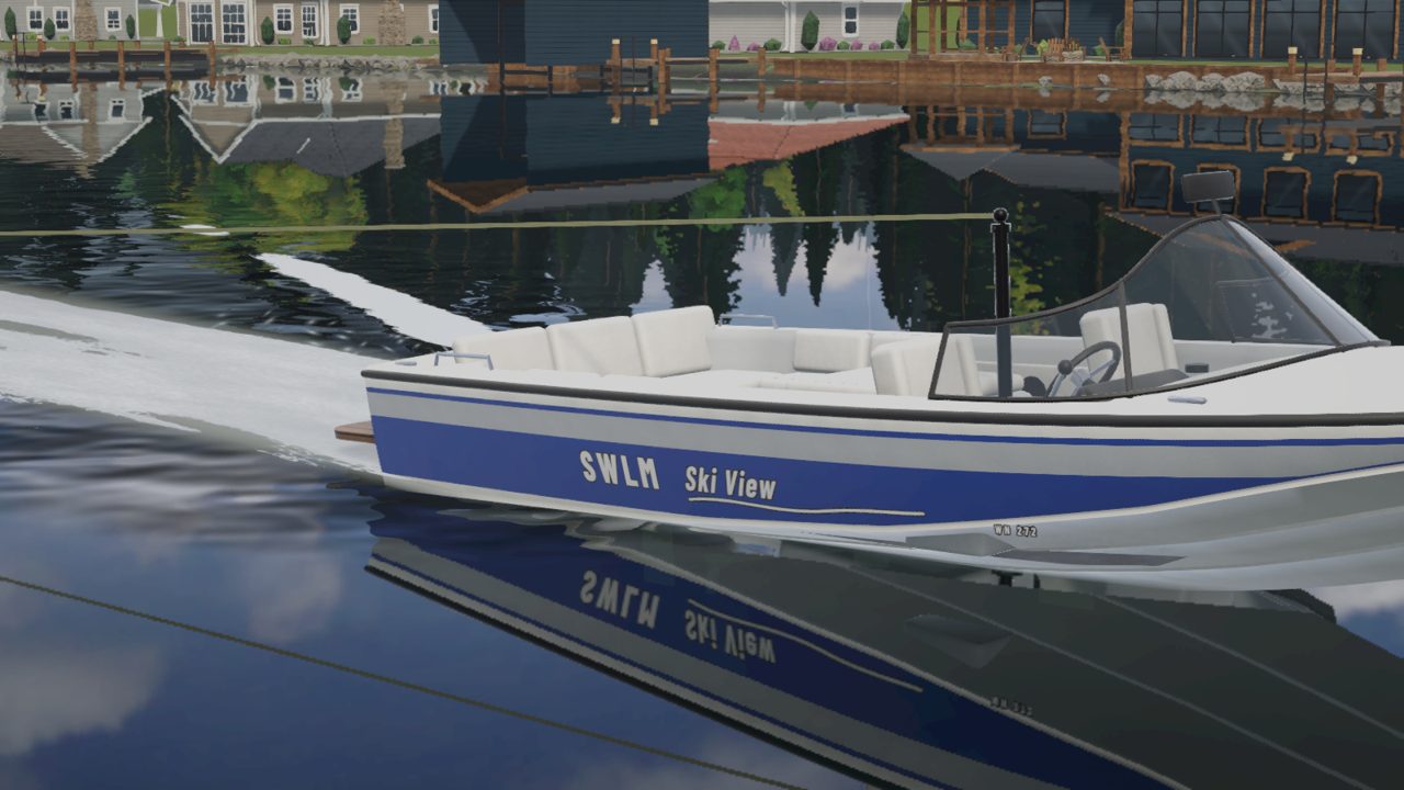 SKI VIEW tow boat with stand-in SWLM livery